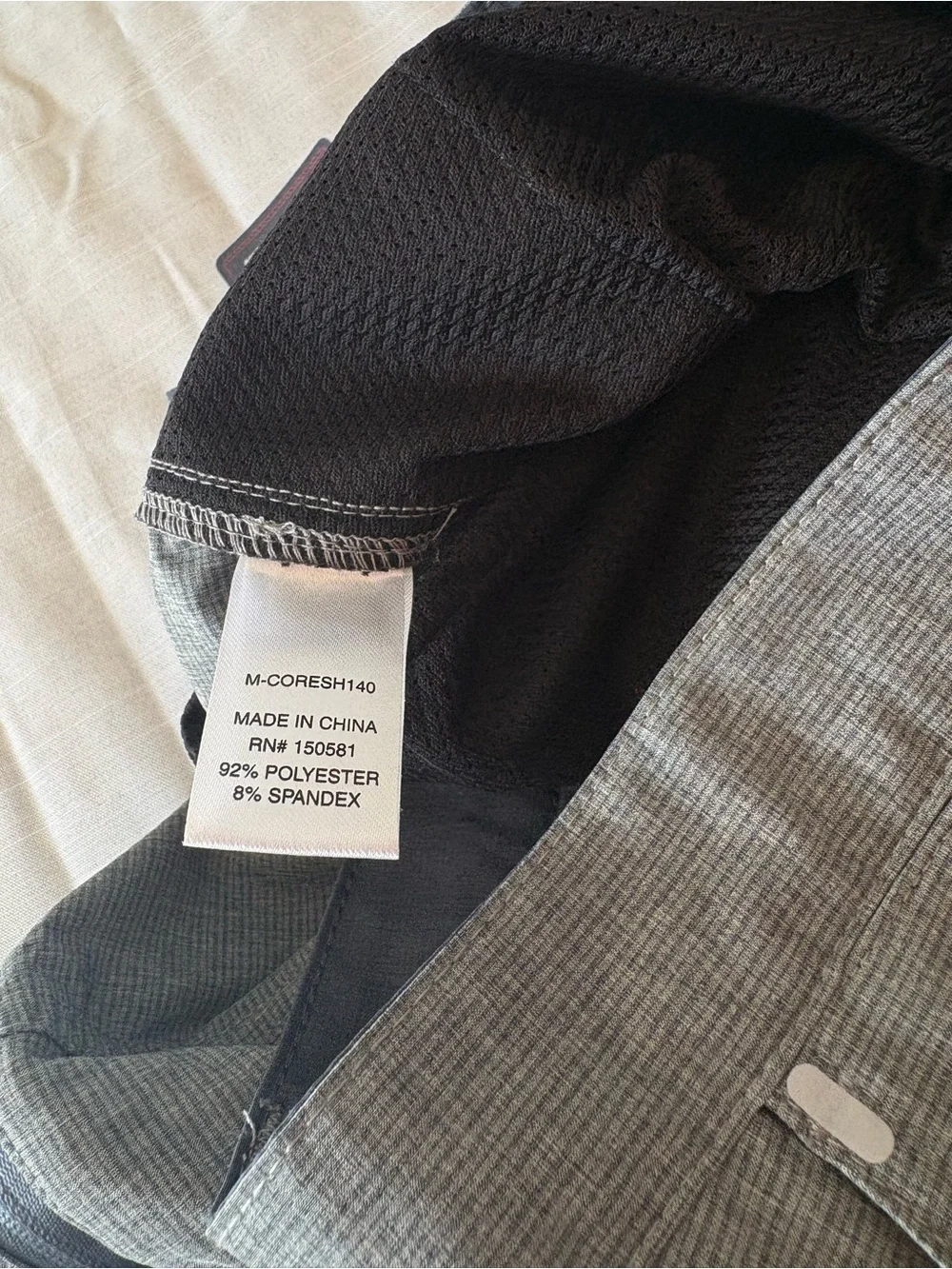 NWT Flag & Anthem Men's Gray MadeFlex Performance Shorts size 34